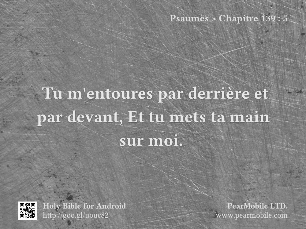 Psaumes, Chapitre 139:5
